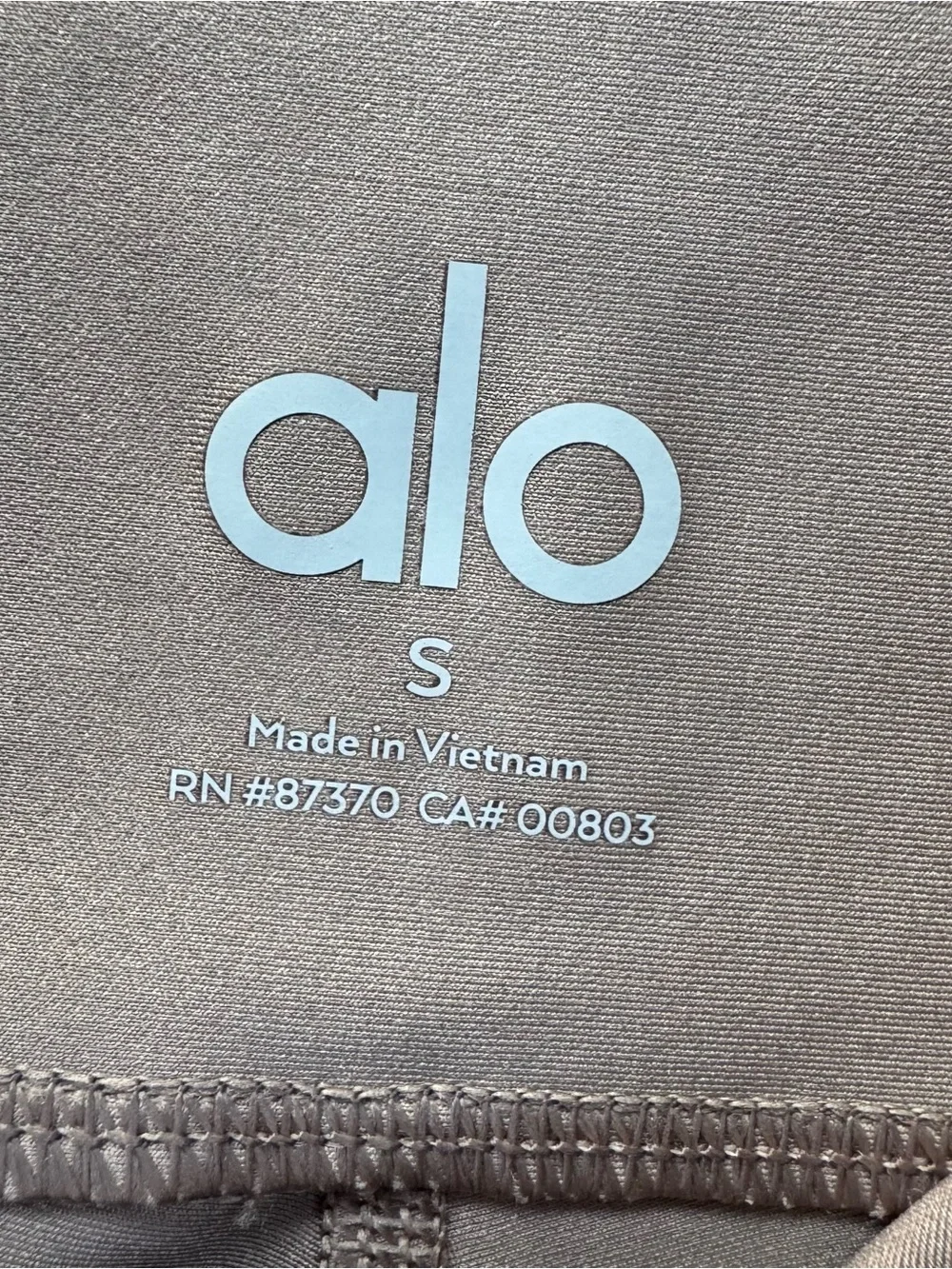 ALO 7/8 High-Waist Airlift Legging Beige Taupe Color Size S